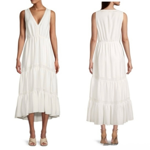 Kobi Halperin Dresses & Skirts - NWT$458 Kobi Halperin Claudette Tiered Sleeveless Midi Dress Size Large